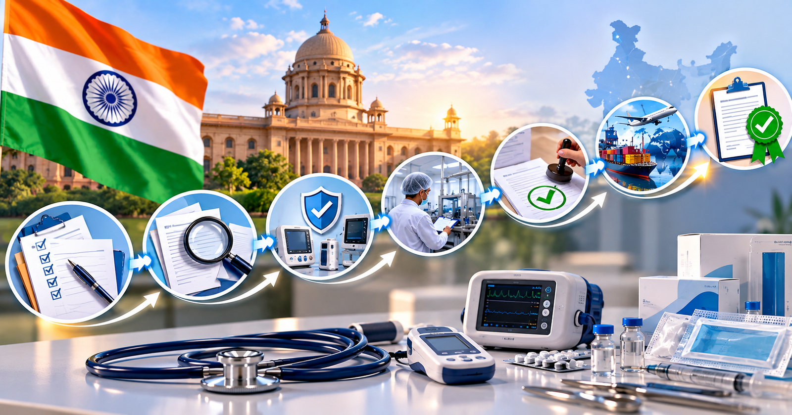 7 steps for medical device registration in India